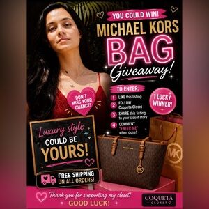 Michael Kors Brown Monogram Tote with Gold-Tone Hardware